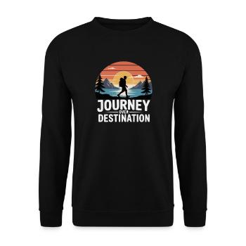 Randonnée Voyage sur Destination - Sweat-shirt Unisexe - noir - Devant - Alina (178cm) & Michal (187cm)