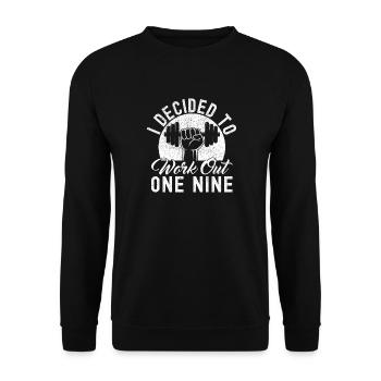 Gym Junkies I Decided To Workout Calisthenics - Unisex Sweatshirt - black - Front - Alina (178cm) & Michal (187cm)