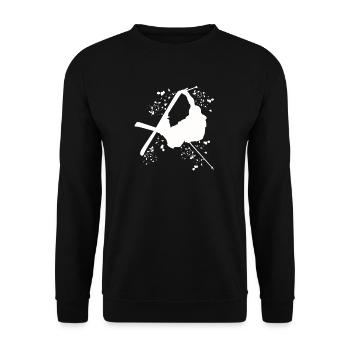 Ski alpin Sports d’hiver Ski nordique - Sweat-shirt Unisexe - noir - Devant - Alina (178cm) & Michal (187cm)