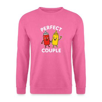 Couple parfait Ketchup Mustarde Amis - Sweat-shirt Unisexe - rose - Devant