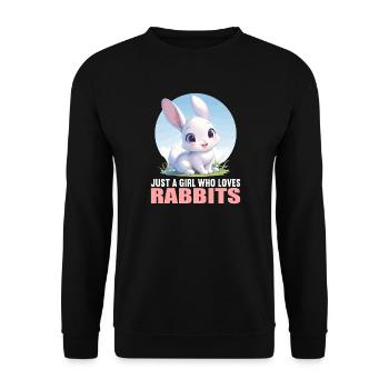 Lapin Lapin - Sweat-shirt Unisexe - noir - Devant - Alina (178cm) & Michal (187cm)