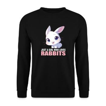 Lapin Lapin - Sweat-shirt Unisexe - noir - Devant - Alina (178cm) & Michal (187cm)