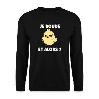 I sulk, so what? - Unisex Sweatshirt - black - Front - Alina (178cm) & Michal (187cm)