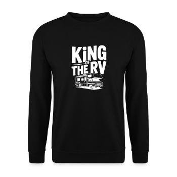 King of the RV - Unisex Sweatshirt - black - Front - Alina (178cm) & Michal (187cm)