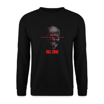 Sportshooter Softair Gaming Kill Zone Skull Gamer - Unisex Pullover - Schwarz - Vorne - Alina (178cm) & Michal (187cm)