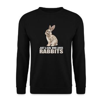 Lapin Lapin - Sweat-shirt Unisexe - noir - Devant - Alina (178cm) & Michal (187cm)