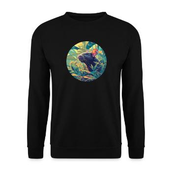 Rat Rat - Sweat-shirt Unisexe - noir - Devant - Alina (178cm) & Michal (187cm)