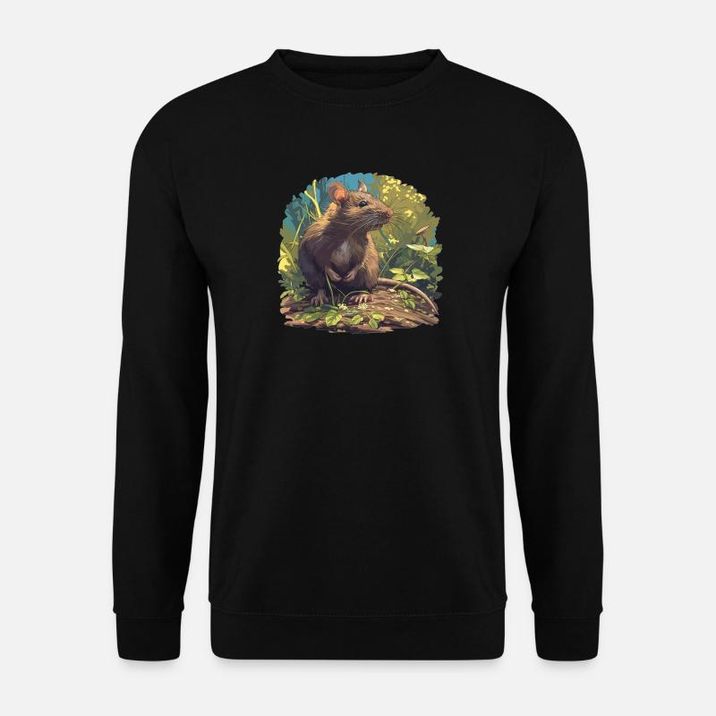 Ratten Ratte - Unisex Pullover - Schwarz