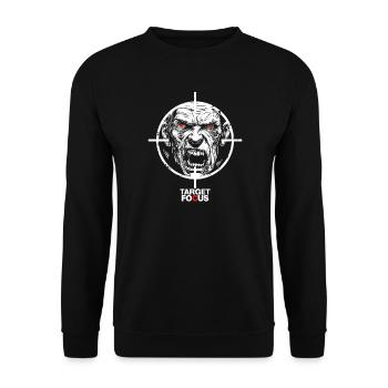 Egoshooter Target Focus Shooter Zombie Gaming Game - Unisex Sweatshirt - black - Front - Alina (178cm) & Michal (187cm)