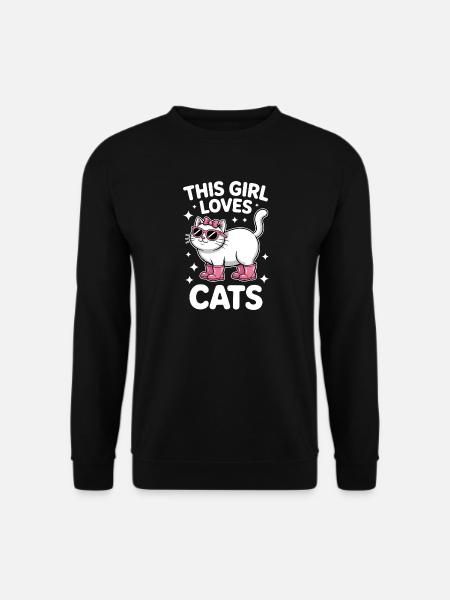 Cats Saying Funny Cat Gift - Unisex Sweatshirt - black