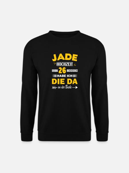 Jade Wedding 26th Wedding Anniversary Husband - Unisex Sweatshirt - black