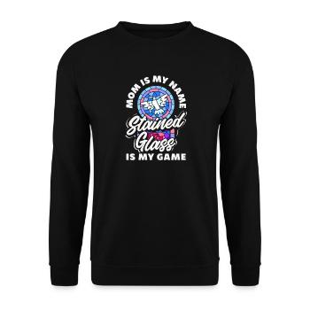 Art du vitrail Artiste du vitrail - Sweat-shirt Unisexe - noir - Devant - Alina (178cm) & Michal (187cm)