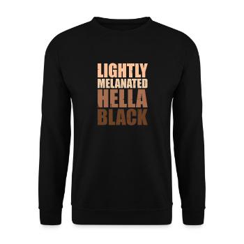 Hella Black légèrement mélané - Sweat-shirt Unisexe - noir - Devant - Alina (178cm) & Michal (187cm)