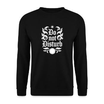 Do Not Disturb Sloth Anti Social - Unisex Sweatshirt - black - Front - Alina (178cm) & Michal (187cm)