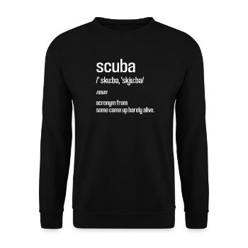 Diving Diver Snorkeling Recreational Diver - Unisex Sweatshirt - black - Front - Alina (178cm) & Michal (187cm)