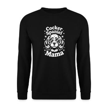 Cocker Spaniel Spruch Witz Cocker Spaniel Geschenk - Unisex Pullover - Schwarz - Vorne - Alina (178cm) & Michal (187cm)