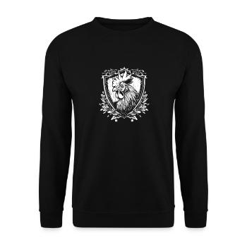 Blason artistique - Sweat-shirt Unisexe - noir - Devant - Alina (178cm) & Michal (187cm)