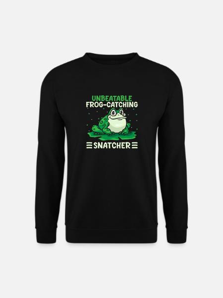 Frog Catcher Unbeatable Frog-Catching Snatcher - Unisex Sweatshirt - black