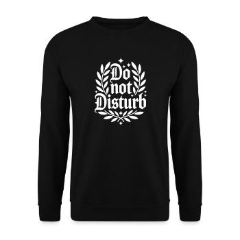 Do Not Disturb Sloth Anti Social - Unisex Sweatshirt - black - Front - Alina (178cm) & Michal (187cm)