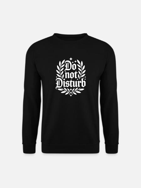 Do Not Disturb Sloth Anti Social - Unisex Sweatshirt - black