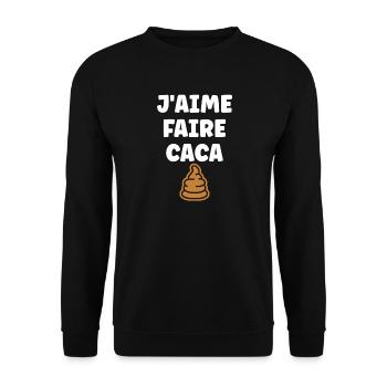 Poo - Unisex Sweatshirt - black - Front - Alina (178cm) & Michal (187cm)