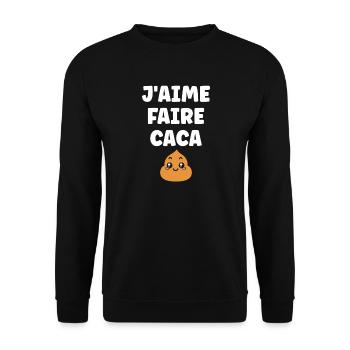 Poo - Unisex Sweatshirt - black - Front - Alina (178cm) & Michal (187cm)