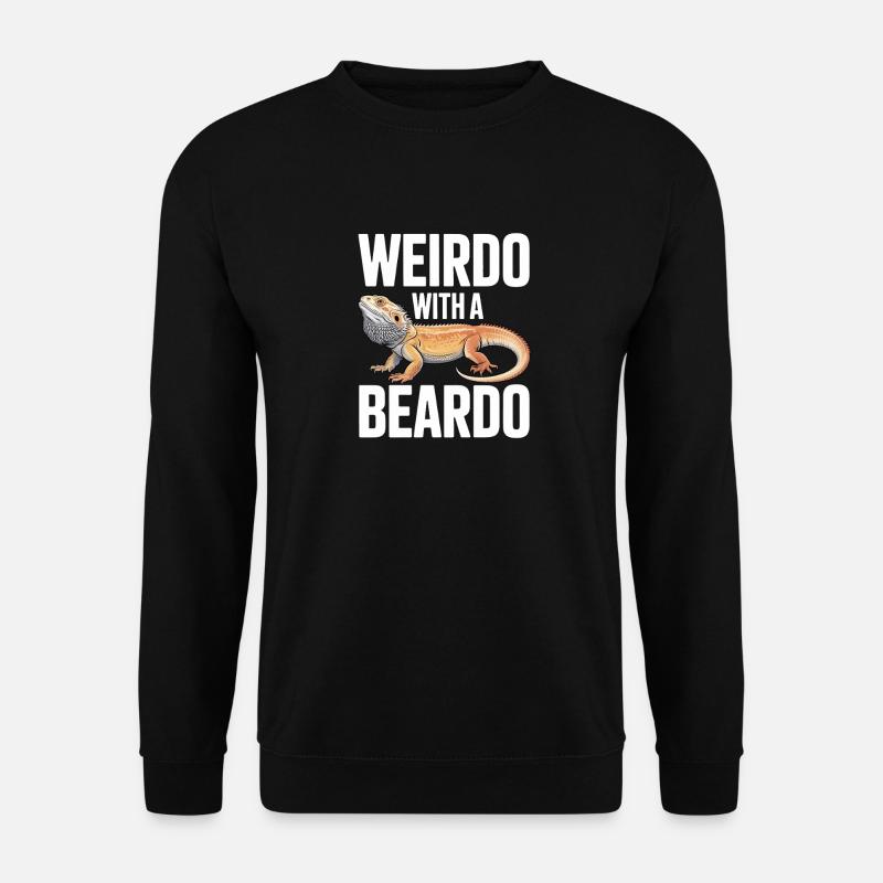 Weirdo mit Bartkind - Unisex Pullover - Schwarz