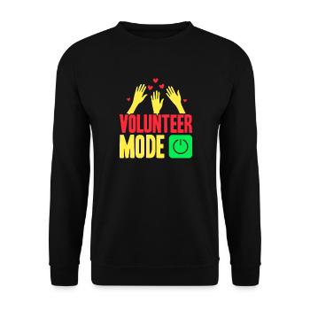 Volunteer Appreciation Mode On Volunteer - Unisex Sweatshirt - black - Front - Alina (178cm) & Michal (187cm)
