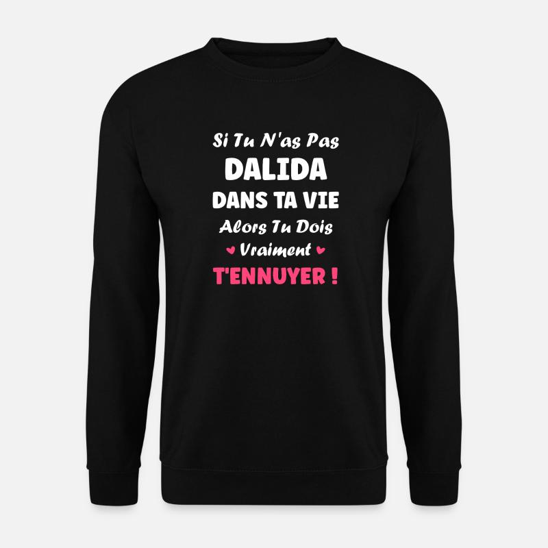 Dalida - Unisex Pullover - Schwarz