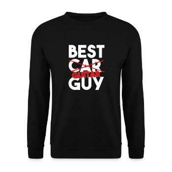Bester Gitarrist aller Zeiten als Musiker-Band-Gitarrist - Unisex Pullover - Schwarz - Vorne - Alina (178cm) & Michal (187cm)