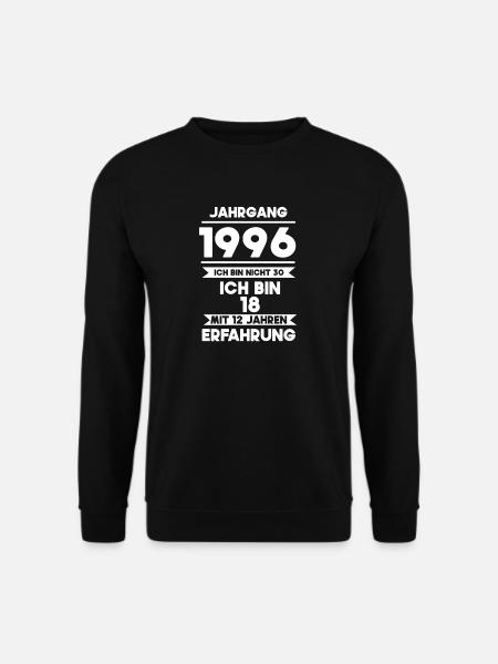 Jahrgang 1996 - Unisex Pullover - Schwarz