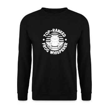 Frog Catcher Top-Ranked Frog - Unisex Sweatshirt - black - Front - Alina (178cm) & Michal (187cm)