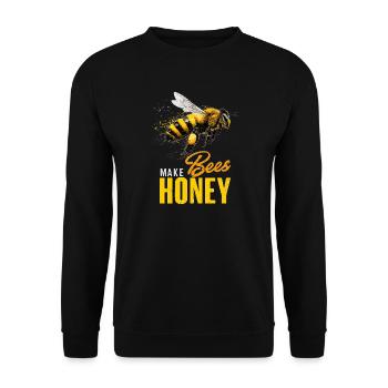 Les abeilles imker font de l’apiculteur miel apiculteur - Sweat-shirt Unisexe - noir - Devant - Alina (178cm) & Michal (187cm)
