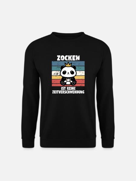 zocken ist keine zeitverschwendung - Unisex Pullover - Schwarz