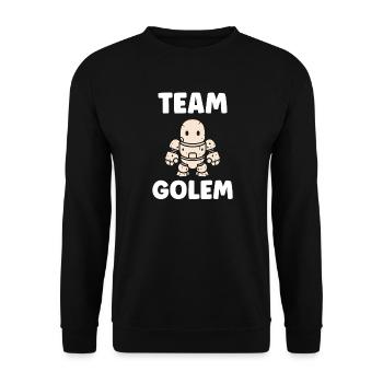 Team golem - Unisex Sweatshirt - black - Front - Alina (178cm) & Michal (187cm)