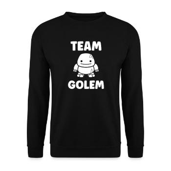 Team golem - Unisex Sweatshirt - black - Front - Alina (178cm) & Michal (187cm)