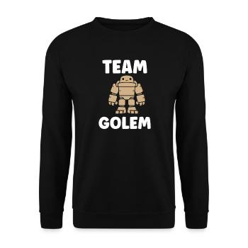 Team golem - Unisex Sweatshirt - black - Front - Alina (178cm) & Michal (187cm)