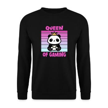 Joueur de Gamen Femme Fille - Sweat-shirt Unisexe - noir - Devant - Alina (178cm) & Michal (187cm)