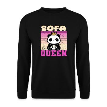 Femme joueuse - Sweat-shirt Unisexe - noir - Devant - Alina (178cm) & Michal (187cm)