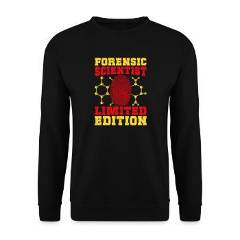 Forensic Science Major Limited Edition Forensics - Unisex Sweatshirt - black - Front - Alina (178cm) & Michal (187cm)