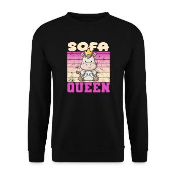 Contrôleur Gamer Animal - Sweat-shirt Unisexe - noir - Devant - Alina (178cm) & Michal (187cm)
