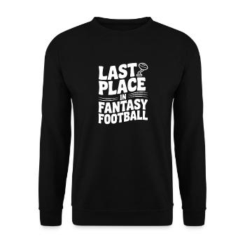 Last Place in Fantasy Football - Unisex Sweatshirt - black - Front - Alina (178cm) & Michal (187cm)
