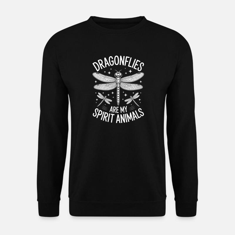 libellen Spruch libelle Lustiges libellen Geschenk - Unisex Pullover - Schwarz