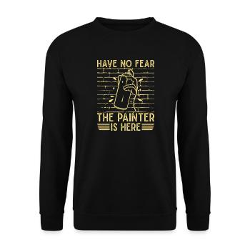 Artist Painter Graphic No Fear Painter Is Here Art - Unisex Pullover - Schwarz - Vorne - Alina (178cm) & Michal (187cm)