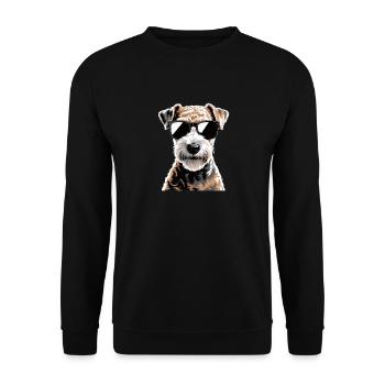 Lakeland Terrier - Sweat-shirt Unisexe - noir - Devant - Alina (178cm) & Michal (187cm)