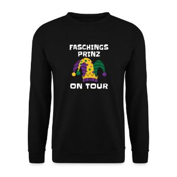 Carnival Prince on Tour – Carnival Costume - Unisex Sweatshirt - black - Front - Alina (178cm) & Michal (187cm)