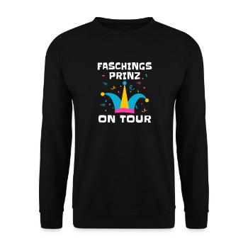 Carnival Prince on Tour – Carnival Costume - Unisex Sweatshirt - black - Front - Alina (178cm) & Michal (187cm)