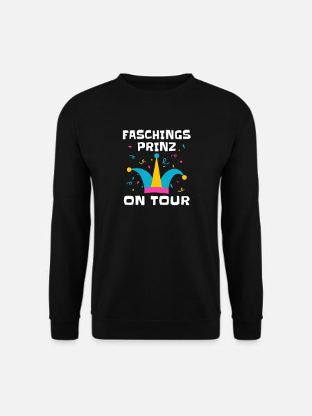 Faschingsprinz on Tour – Karneval Kostüm - Unisex Pullover - Schwarz