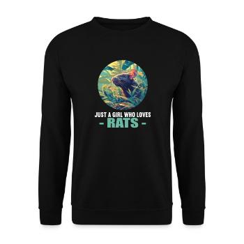 Rat Rat - Sweat-shirt Unisexe - noir - Devant - Alina (178cm) & Michal (187cm)