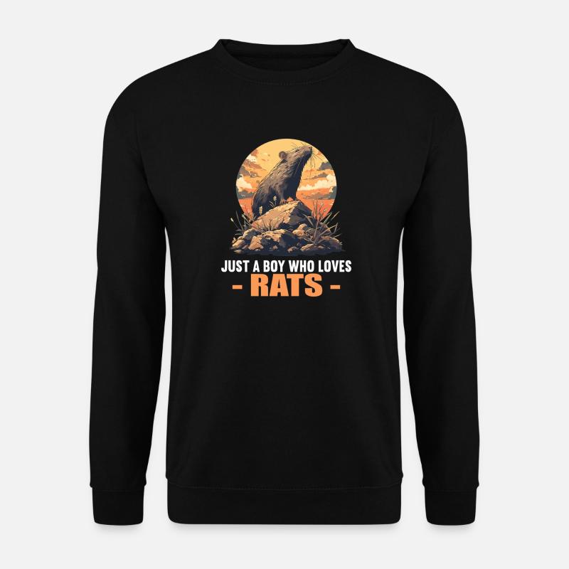 Ratten Ratte - Unisex Pullover - Schwarz